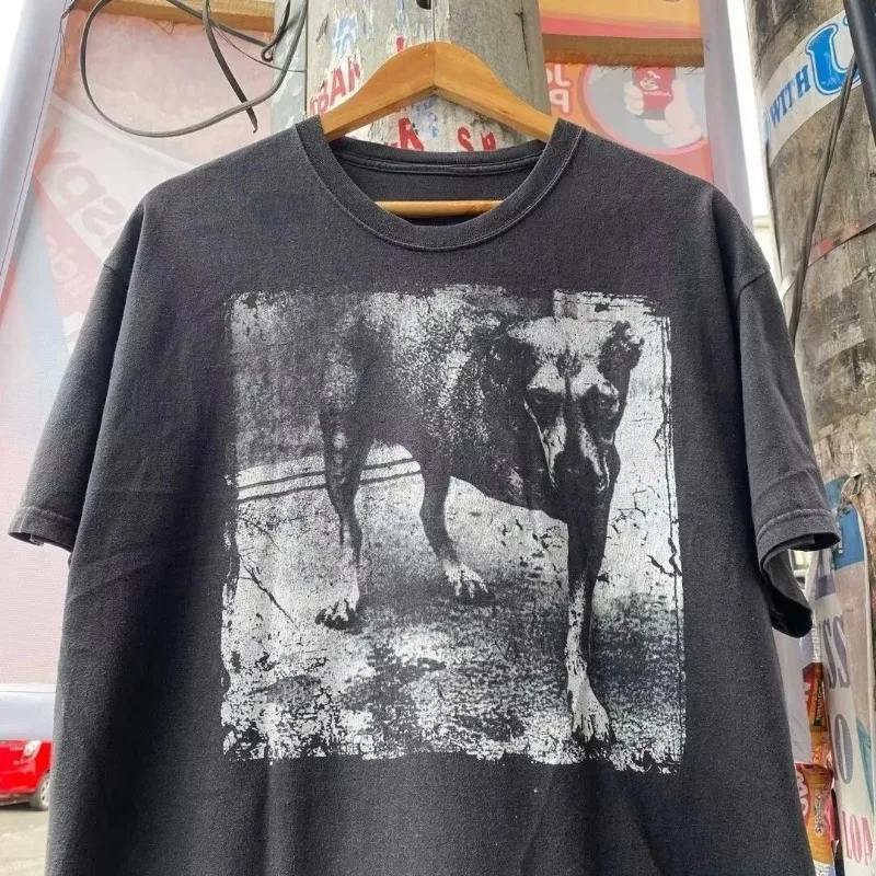 Camiseta negra unisex con estampado Harajuku para hombre, camiseta con diseño del álbum 'Tripod' de Alice In Chains, estilo básico