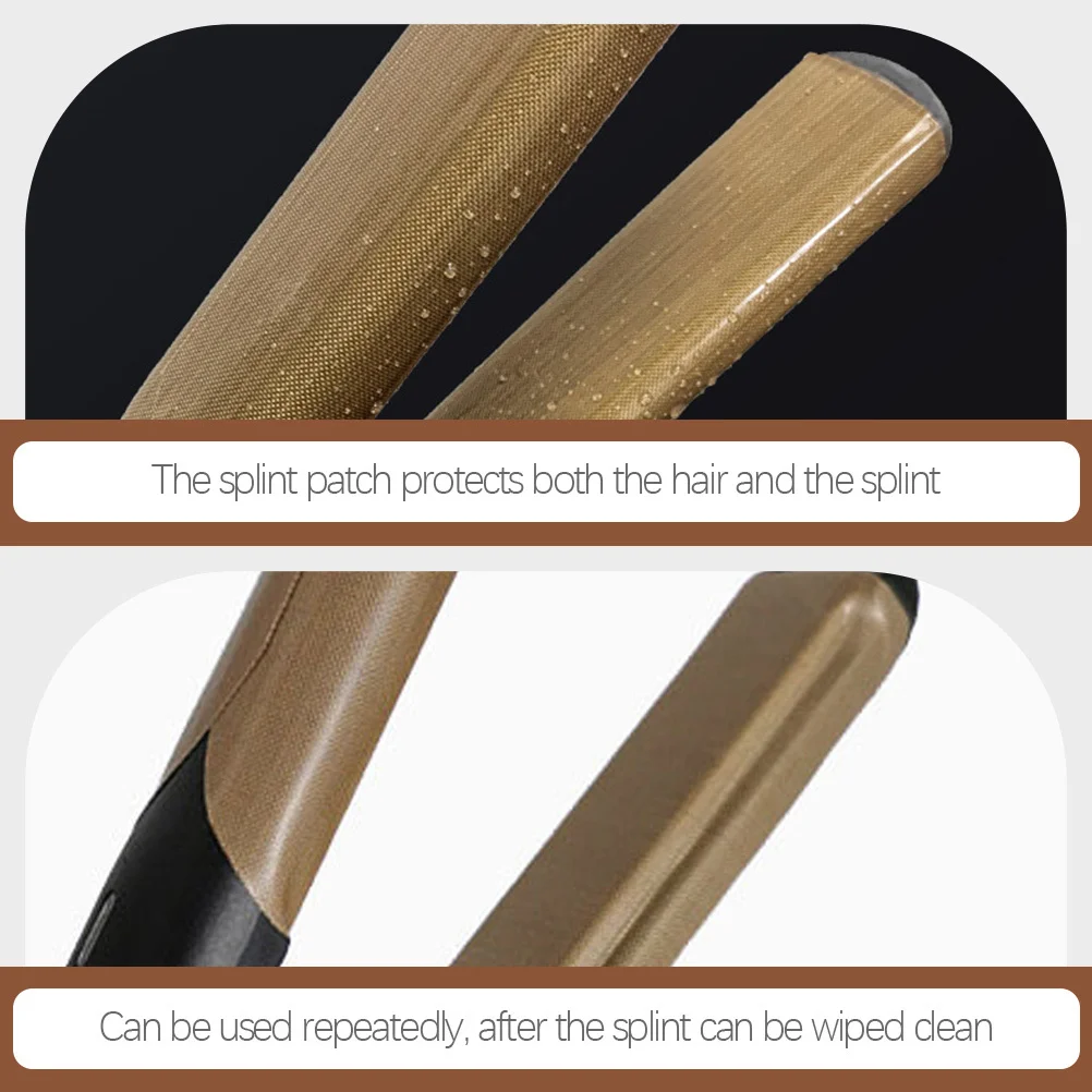 

20Pcs Hair Straightener Insulation Sticker Curling Wand Perm Stick Decal Safe Material Heat Resistant Easy Paste