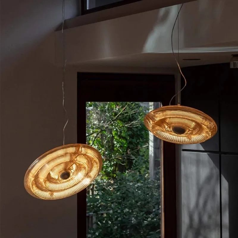 

Glass chandelier designer modern simple restaurant bar lamp sales office model room lamp