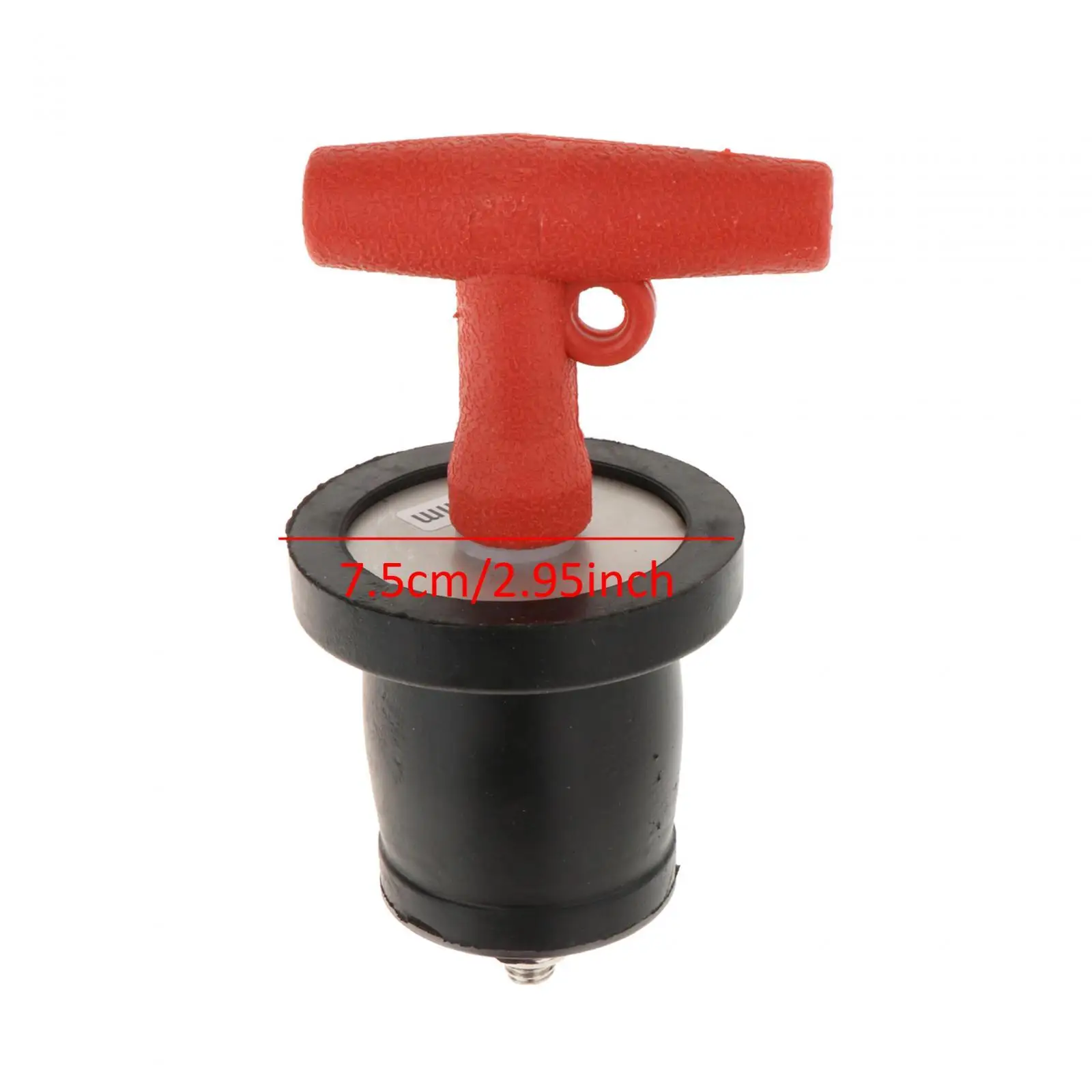 Marine Boat T Handle Drain Plug Seal Stainless Steel Drainage Stopper Easy to Use Adjustable Rubber Expansion Plug Pipe Plug