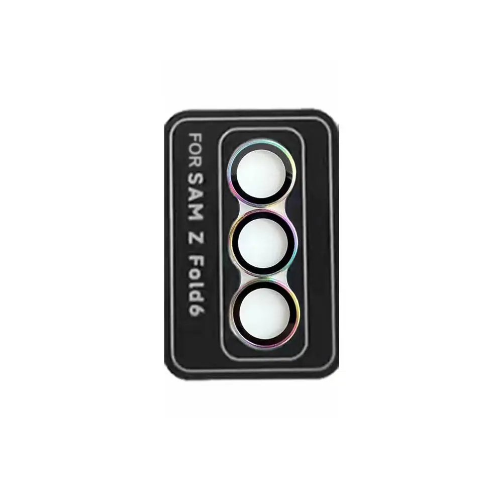 Metal Camera Tempered Glass Lens Screen Protector for Samsung z fold 6/flip 6 HD Glass Camera Lens Protector Cap J5F9