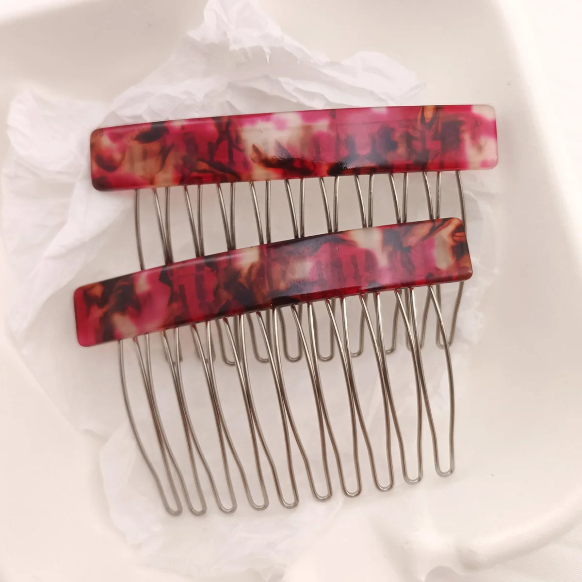 1/2 Stück Mittelgroßer 10-Zahn-Haarkamm-Clip für Damen, Haarstyling-Haarnadeln, Kopfschmuck, Schmuck, Pony- und Haarsträhnen-Kamm-Clip, Geschenke – Detail 20