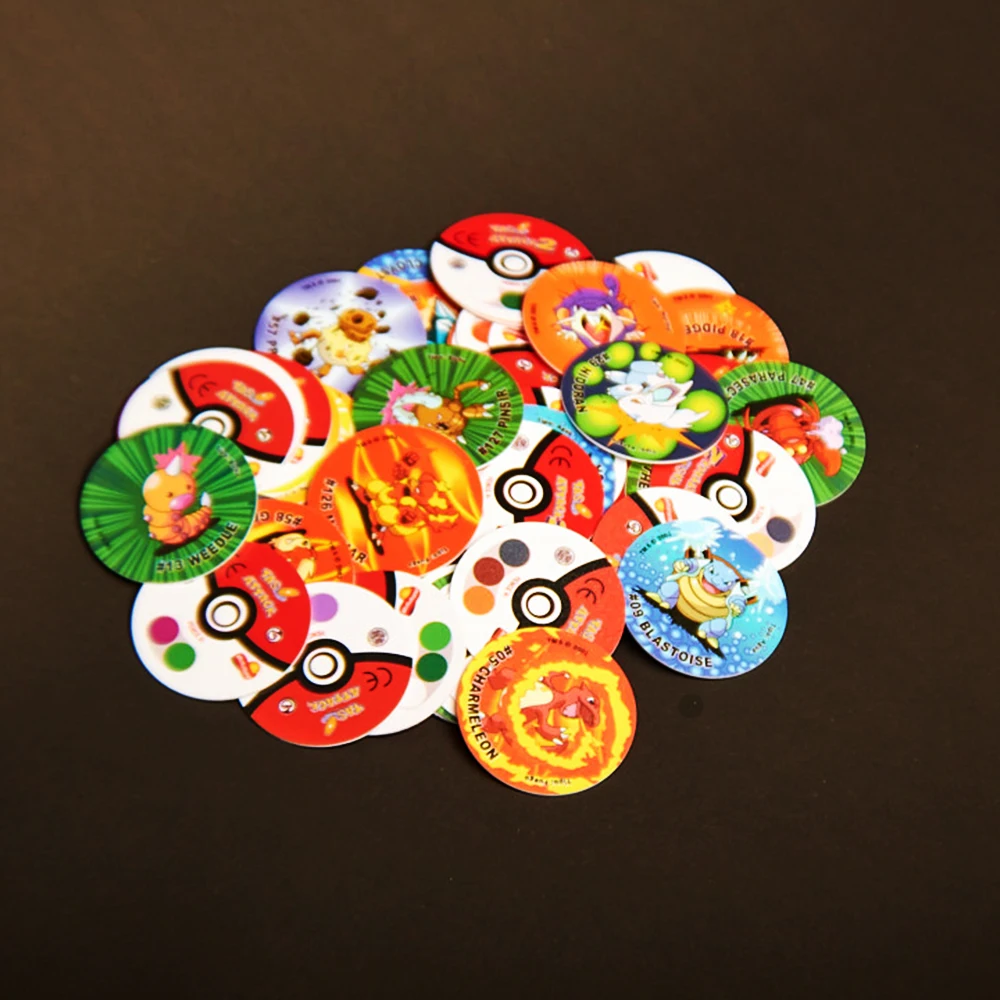 lote-de-tazos-attack-pokemones-tasos-75pcs-matutano-chipicao-game-trading-cards-album-taps-rare-pogs-collector's-childhood-gift
