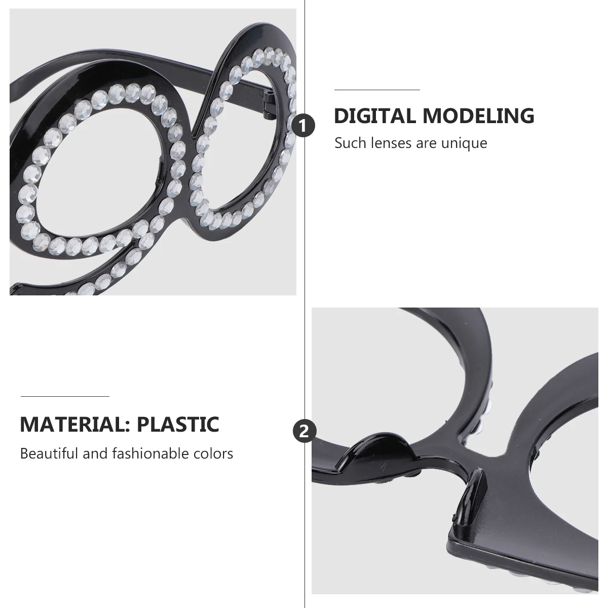 

1Pcs Digital Number Glasses Party Decor Birthday Photo Prop Celebration Accessory Birthday Glasses Decor Photo Props