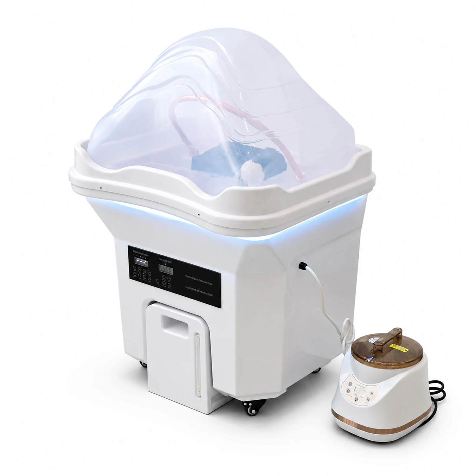 60L Heatable Water Storage Tank for Hair Salon Professional SPA Hydrotherapy Shampoo Basin European German Inventory
