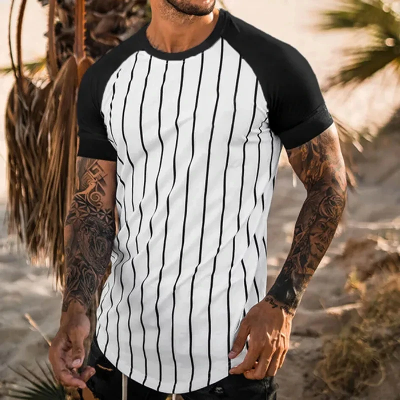 Thumbnail 2 - #7 Trending Mens Classic Striped T-Shirts Right Now