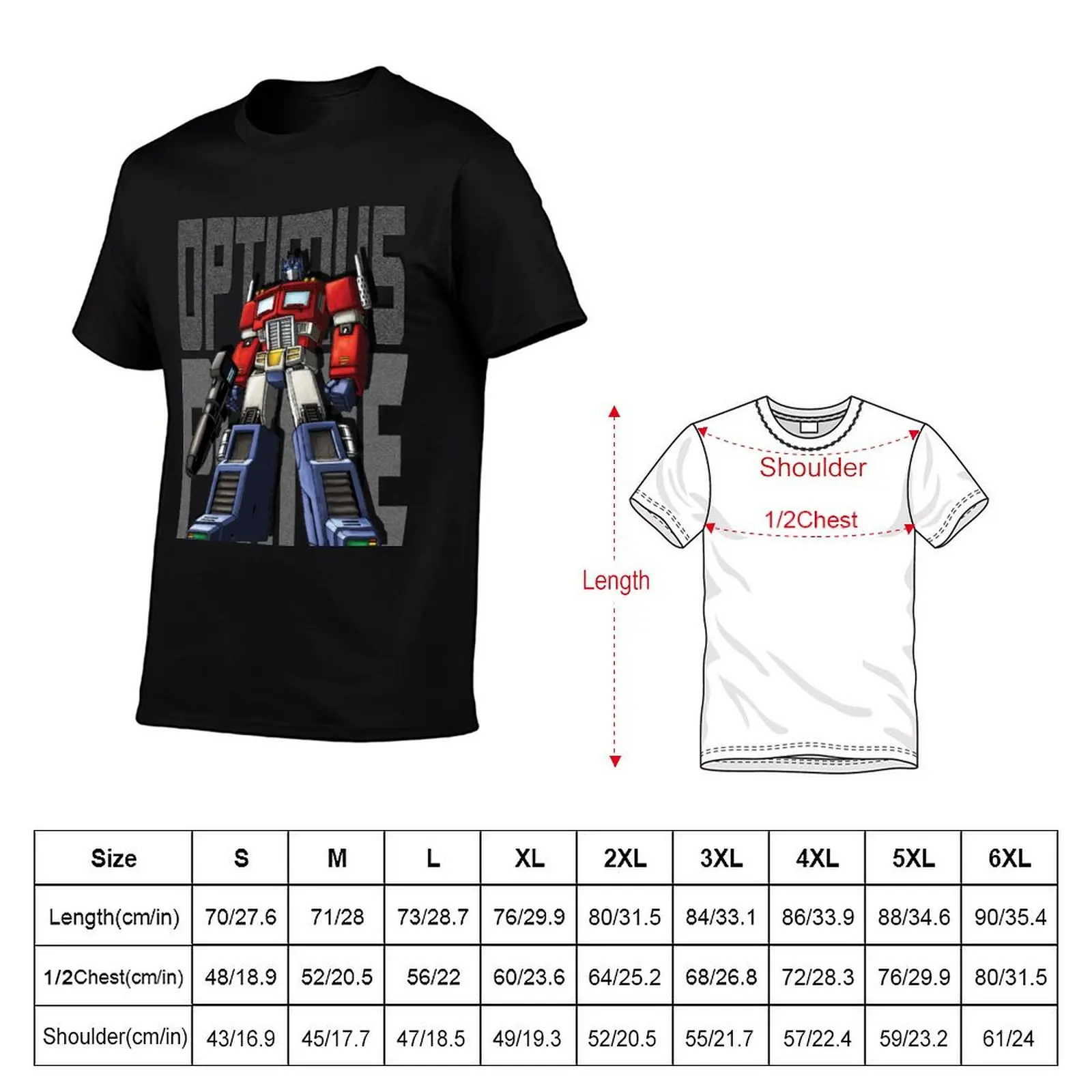 OPTIMUS PRIME T-Shirt anime figures custom shirt aesthetic clothes plus size men clothing