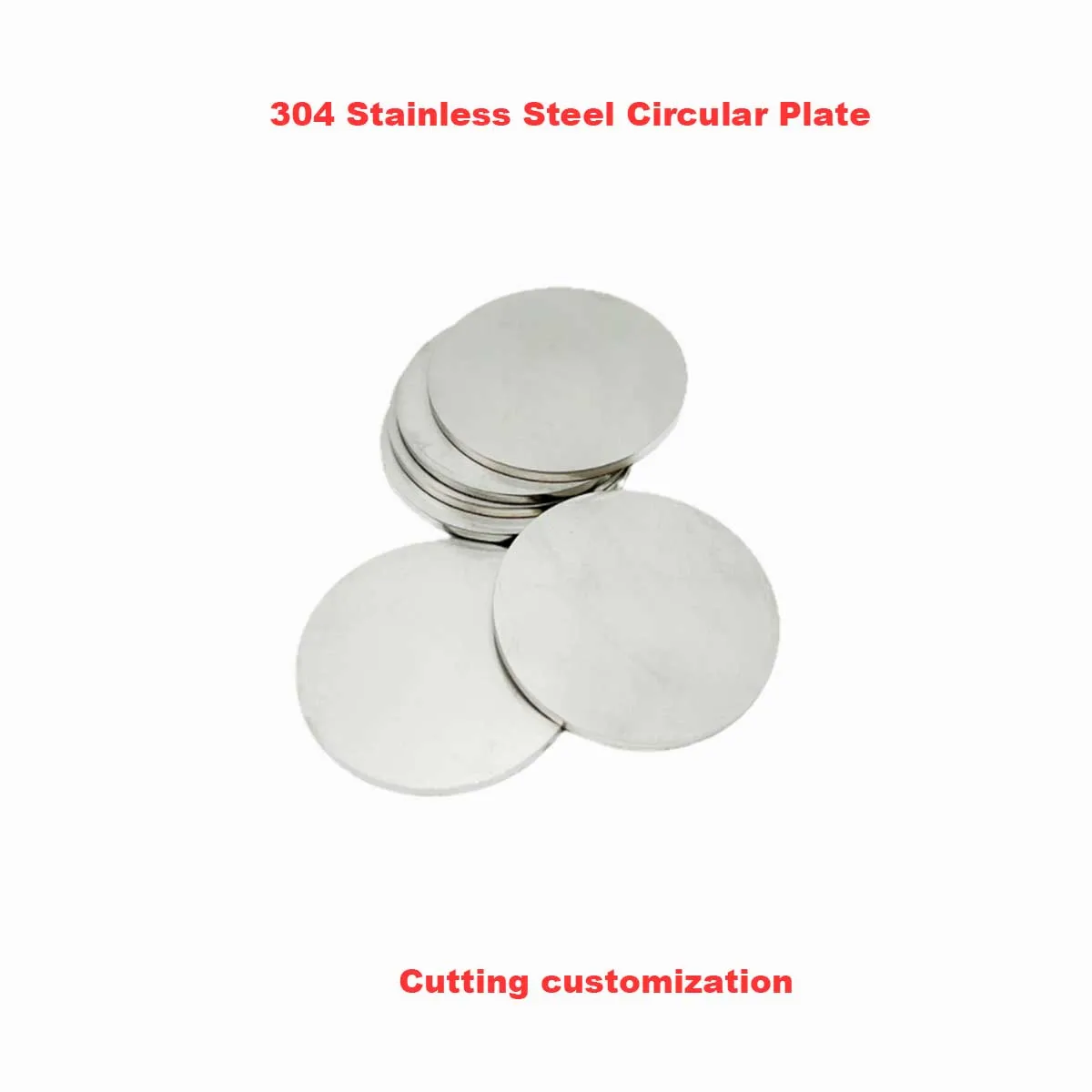 Cutting Custom Metal Circular Plate, Laser Processing With Holes, Polishing And Drawing 304 Stainless Steel Circular Plate