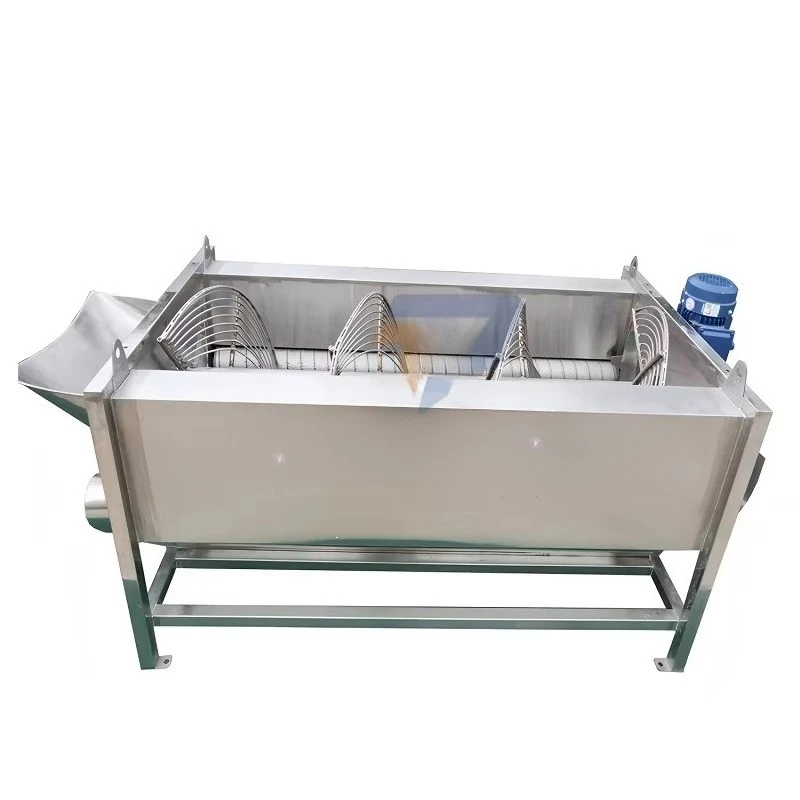 Cassava Peeling Machine Stainless Steel Cassava Peeler Commercial Brush Roller for Cassava Starch Factory Custom