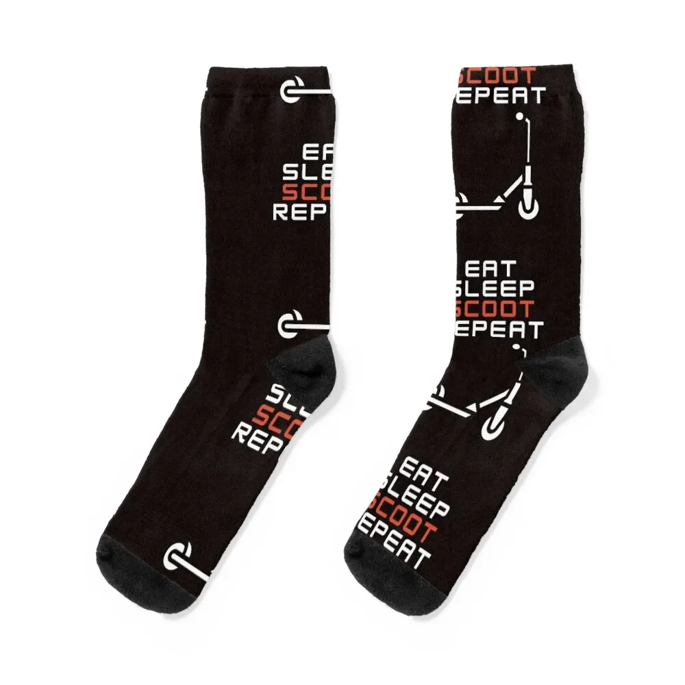 

Eat sleep Scoot repeat Socks compression moving stockings short Non-slip Men's Socks Luxury Women's