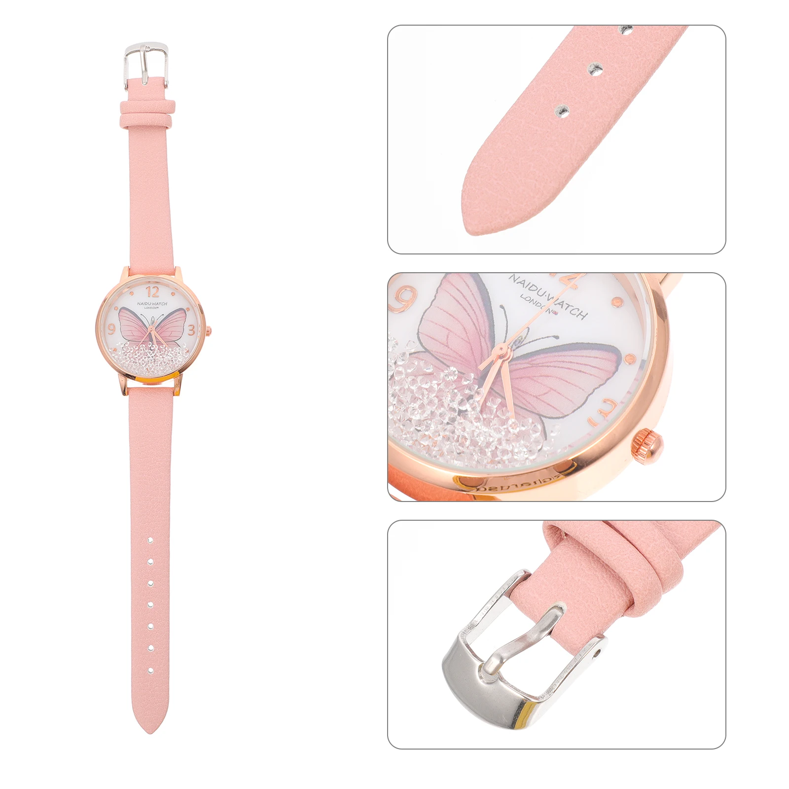 

Butterflies Quartz Watch Women Fashion Bracelet Watches Stylish Daily Wear Lightweight Comfortable Gifts Girls