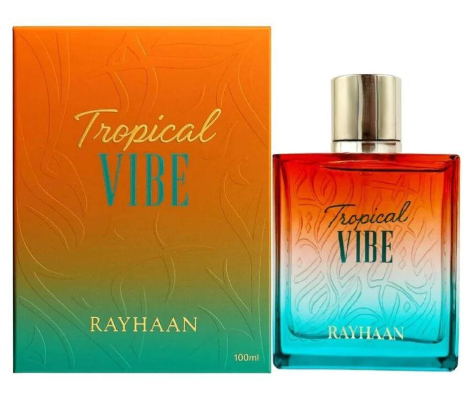 

Rayhaan Tropical Vibe EDP 100ml Luxury Summer Perfume for Women Men Mango Coconut Long Lasting Fragrance Beach Vacation Gift 202