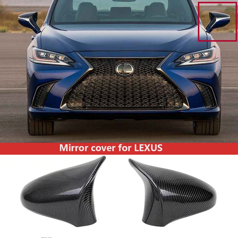 

Black Rearview Mirror Cover Wing Side Mirror Cap For Lexus IS200 IS250 IS300 IS350 2014-2020 M Style Rear View Mirror Cover Cap