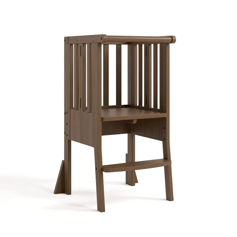 

Кухонный табурет-ступенька Tower для малышей (воановый орех) — GREENGUARD Gold Certified, качество изготовления из массива дерева, F