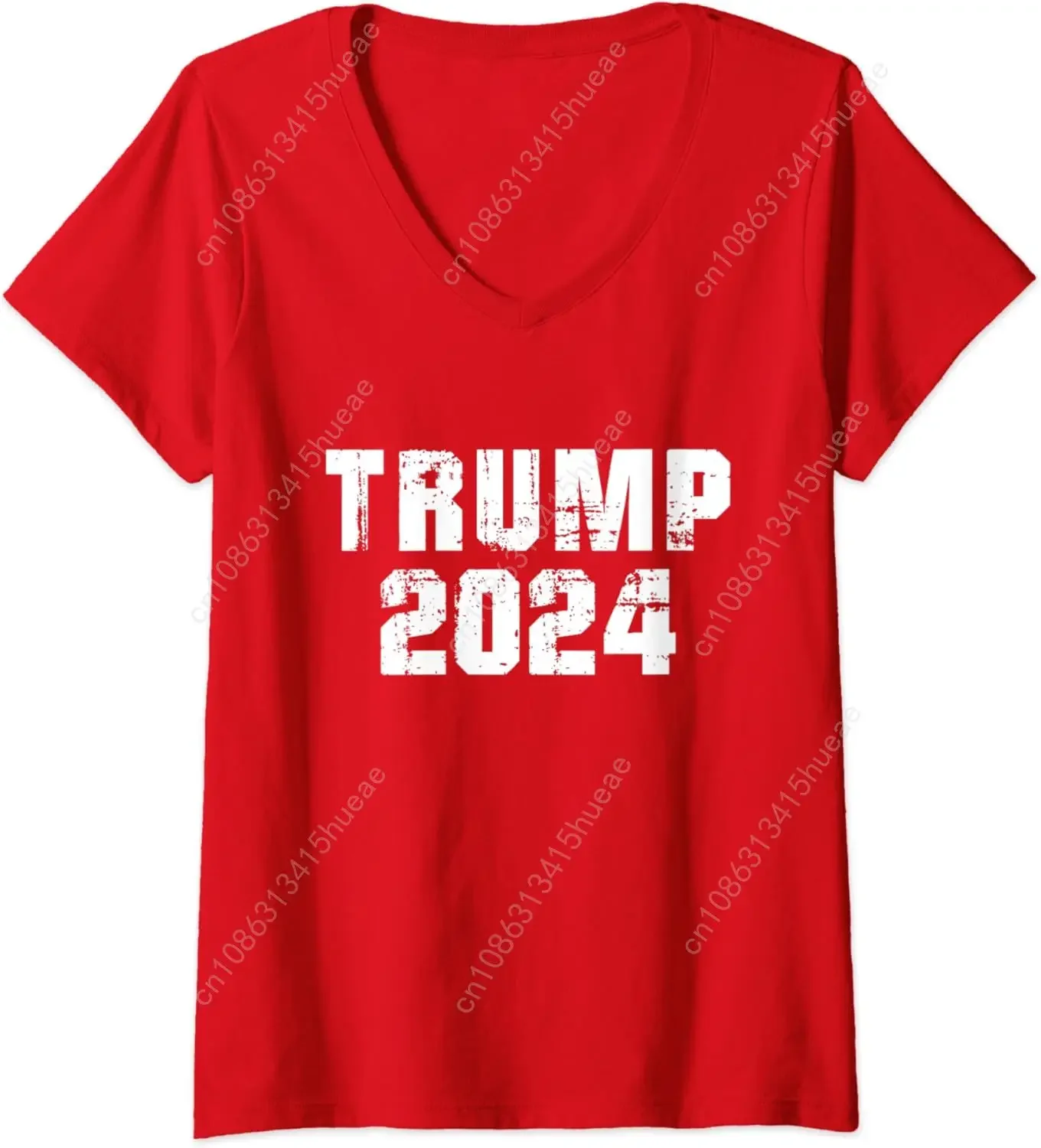 Womens Trump 2024 Election Keep America Great 2020 and more RED V-Neck T-Shirt