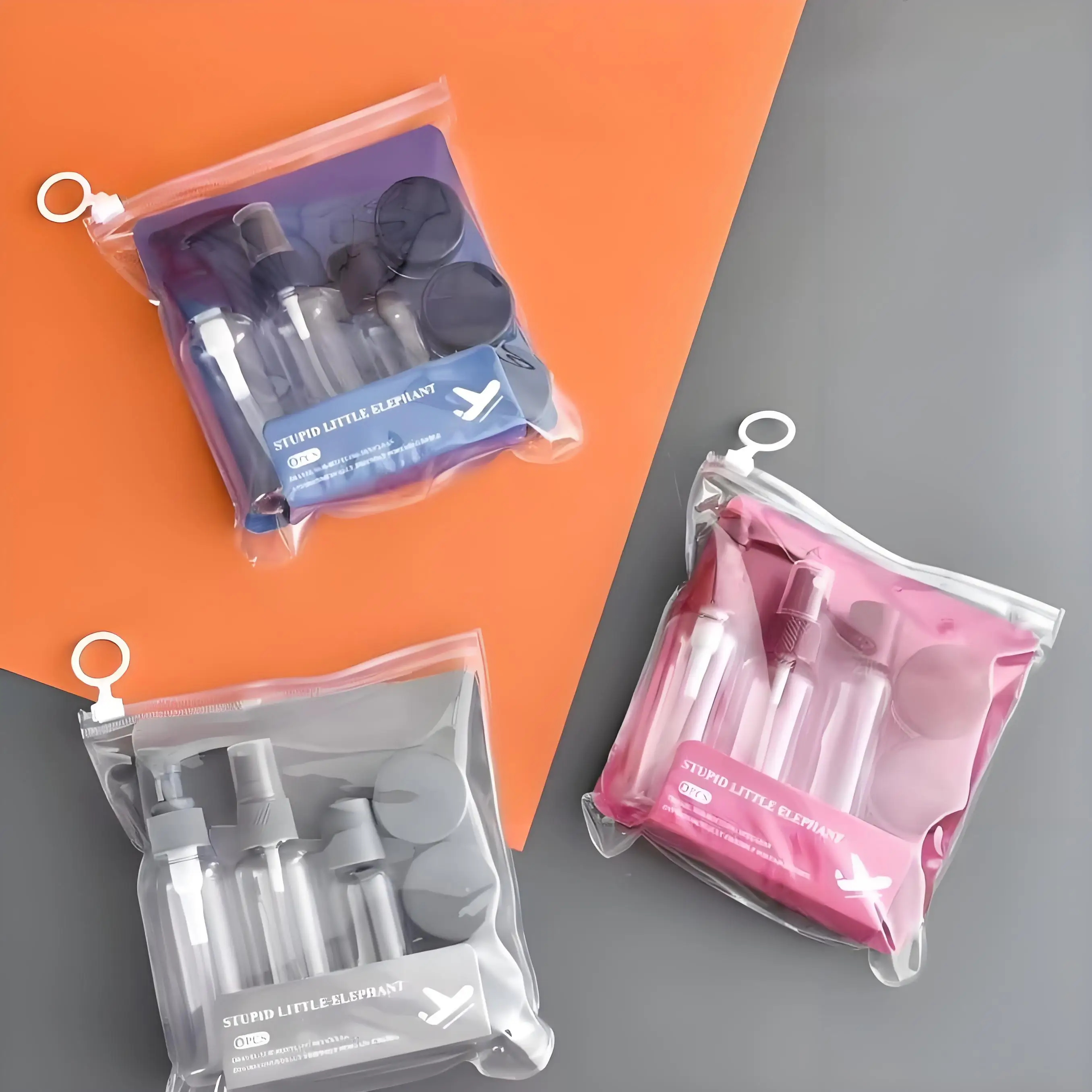 Ensemble de bouteilles de voyage anti-fuite, conteneurs rechargeables pour cosmétiques, Lotion, crème, liquide, stockage d'articles de toilette, 6 pièces