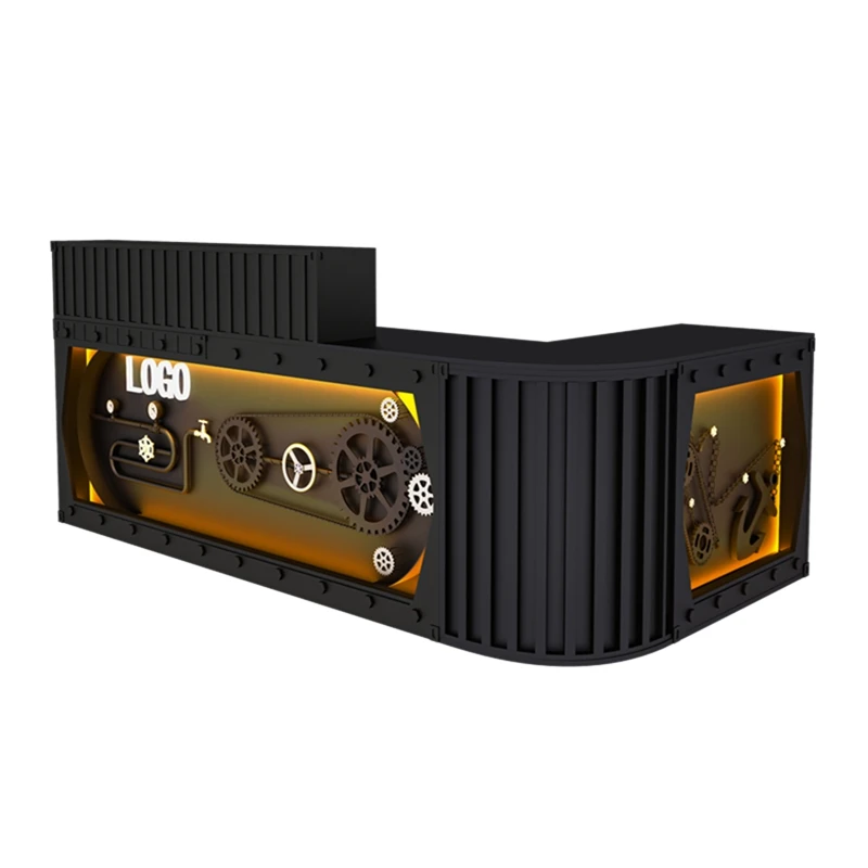 Industrial style retro checkout page secret room script bar dining bar entry reception hall car corner bar