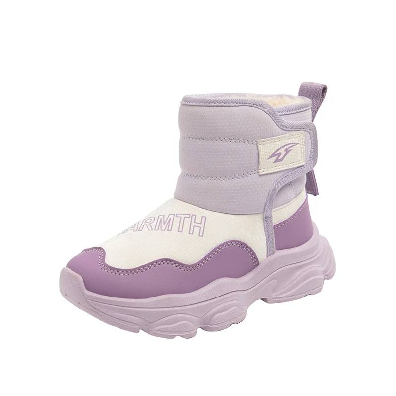 

Детские толстые плюшевые зимние сапоги, Нескользящие зимние теплые ботинки для мальчиков, высокие сапоги с большим крючком для девочек