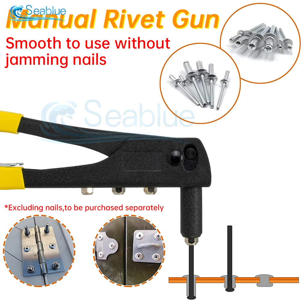 Pull Rivet Gun Pull Core Rivet Gun Industrial Rivet Gun Door Lock Manual Nut Pull Rivet Gun Suitable For 2.4/3.2/4.0/4.8mm