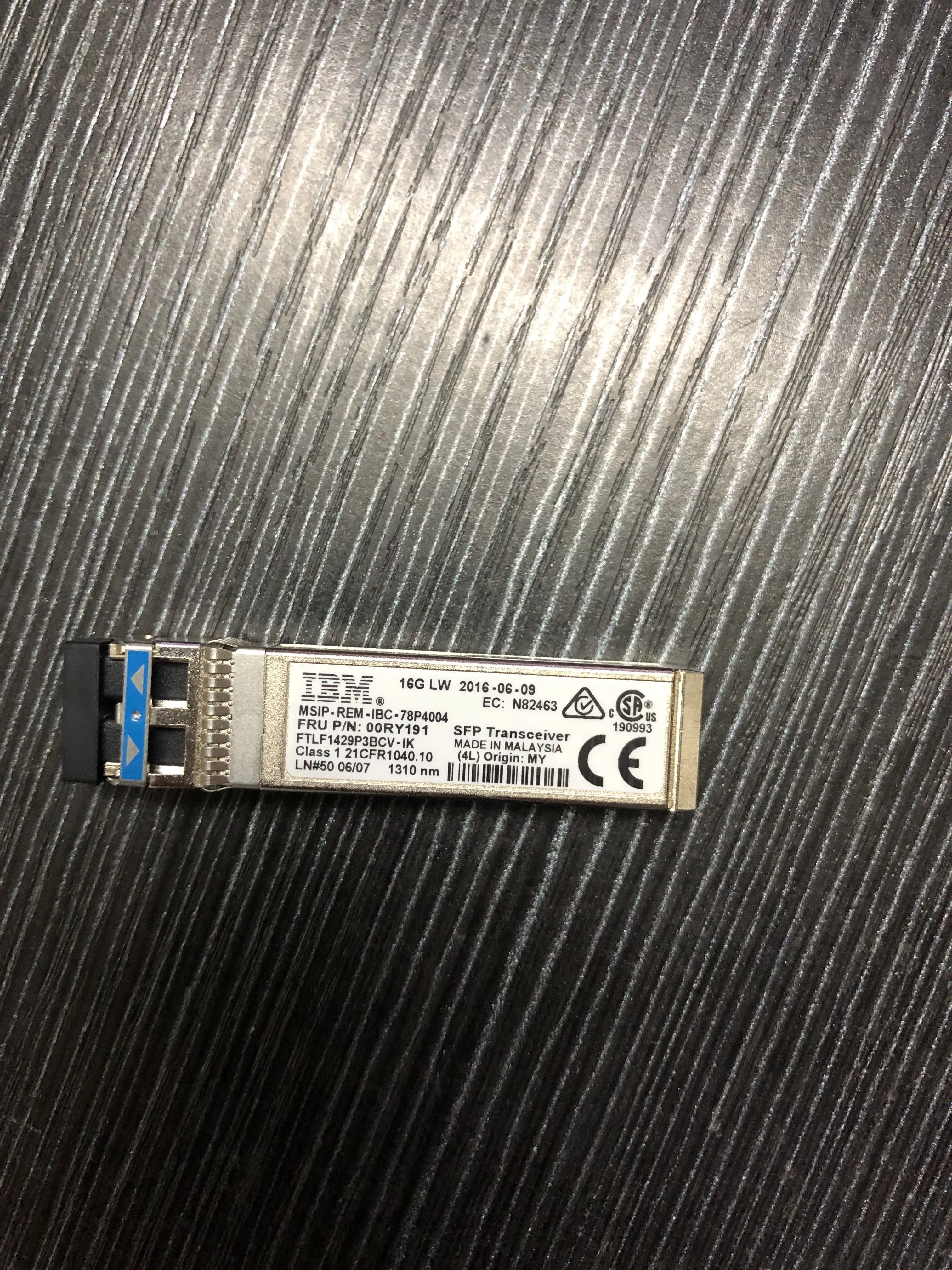 

1pc IBM 00RY191 78P4004 FTLF1429P3BCV-IK 16G LW Single Mode Optical Module V7000