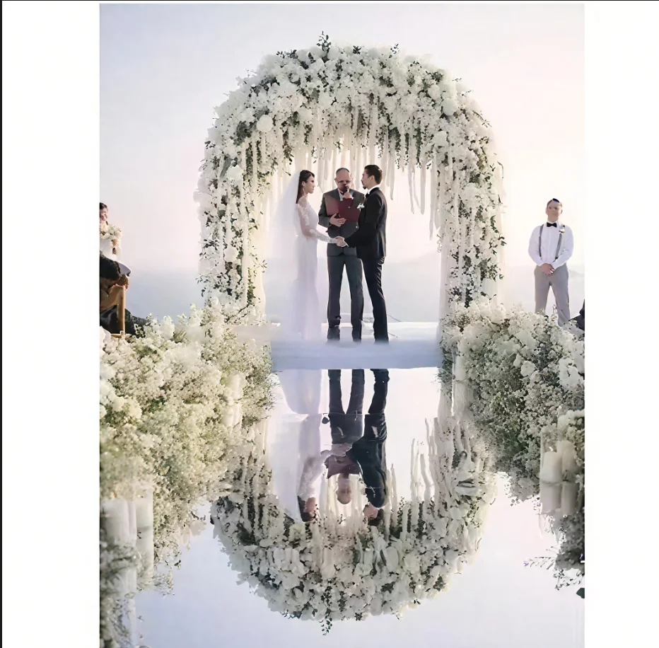 

Shine Silver Mirror Carpet Aisle Runner for Romantic Wedding Party Walkway Decoration