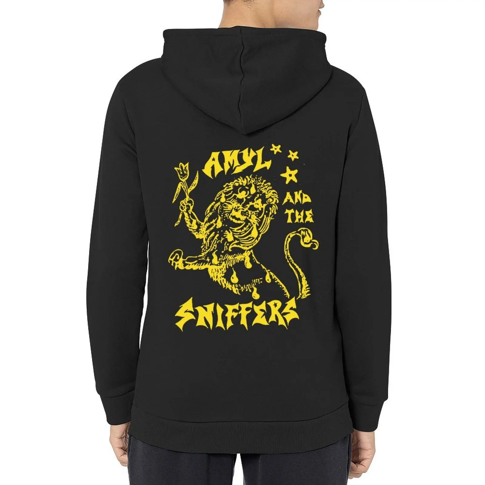 Amyl and the sniffers ملابس كورية بقلنسوة ملابس على الطراز الكوري ملابس رجالية على الطراز الياباني جديدة في هوديس وقميص العرق