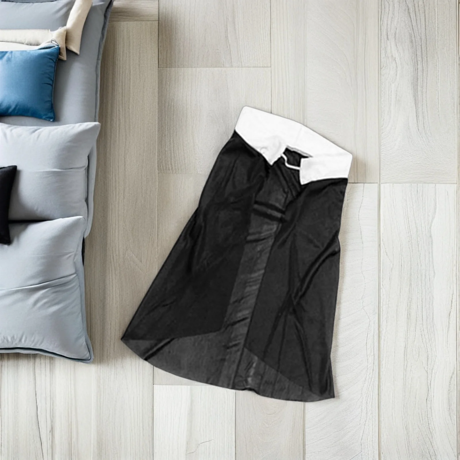 مجموعة أزياء راهبة للنساء للهالوين زي تنكري ديني رعب مع غطاء محرك السيارة رداء ذهبي متقاطع فستان مخيف