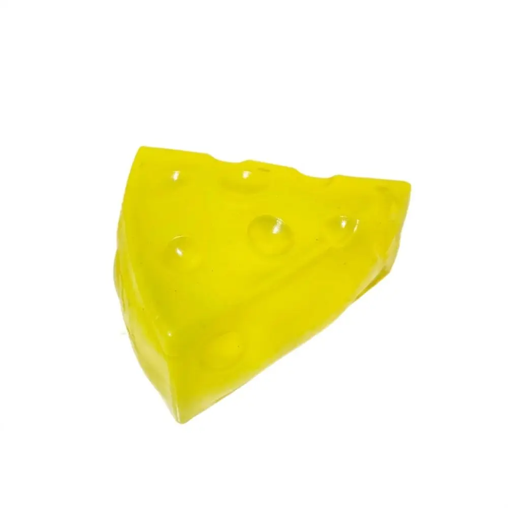 Super Soft Maltose Cheese Squeezable Toy Triangular Shape Shapeable Cheese Squeeze Toy Realistic Slow Rebound
