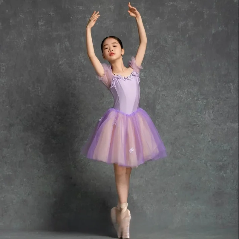

Ballet Costume Children Professional Dance Skirt Light Purple Adults Women Long Ballerina Dress Ballet Dress For Kids Girl