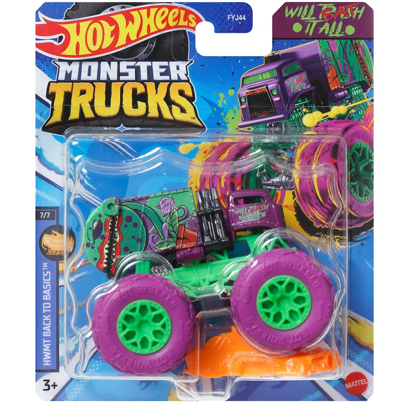 Mattel Hot Wheels 1/64 Monster Trucks Series 2025 Mix A B Series Collectible Car Toys Diecast Vehicle