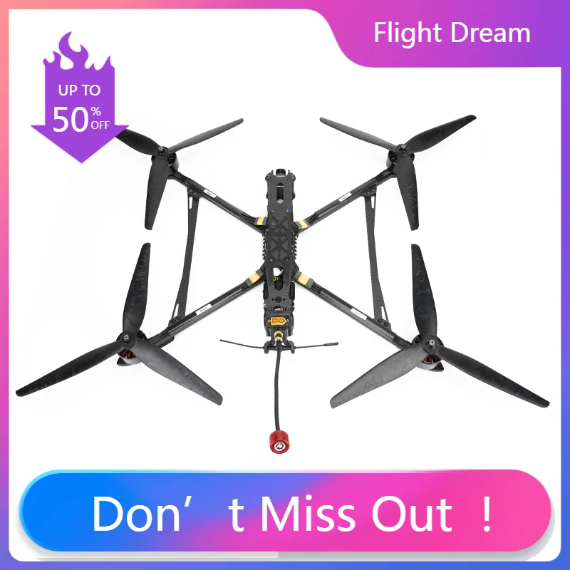

NYMark4 10 inch Long Range FPV Racing Drones 2.5kg Payload Super power Quadcopter F405 FC 55A ESC ELRS 5.8Ghz 2.5W VTX 3110 Moto
