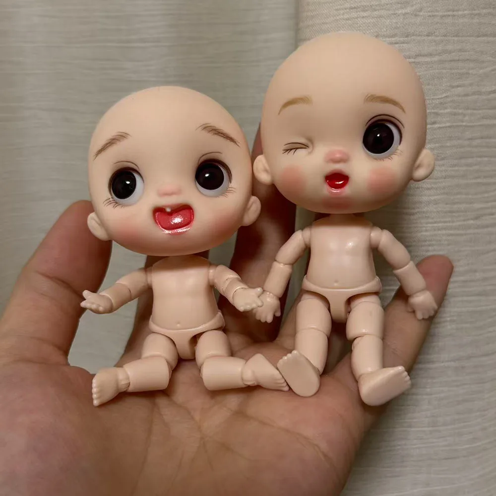 9 سنتيمتر BJD دمية متعددة المفاصل دمية مع تعبير الوجه الفتيات دمية لعبة هدية
