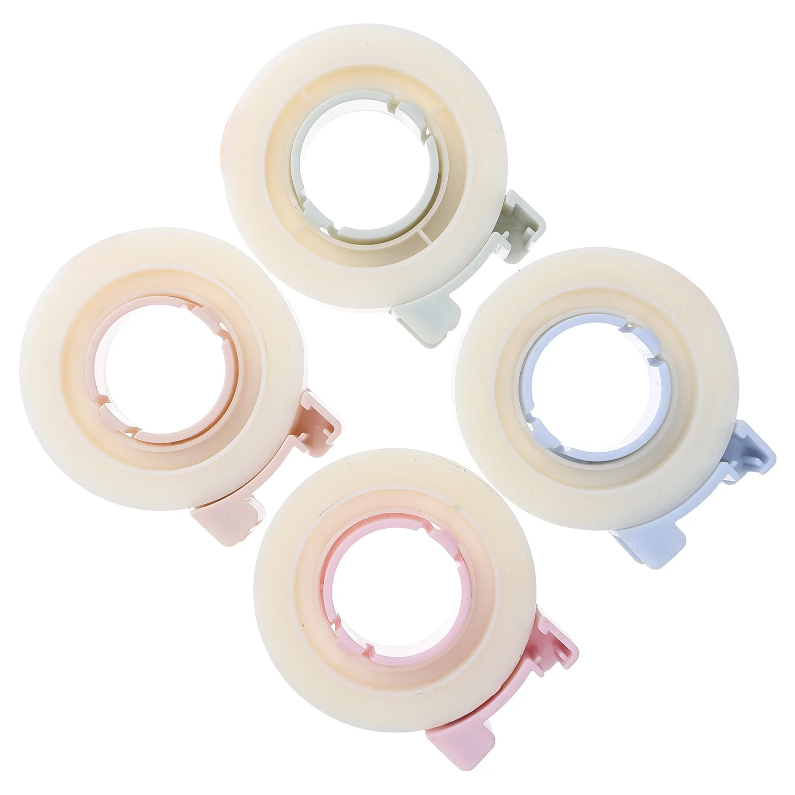 

4pcs Correction Tape Dispenser Transparent Removable Invisible For Students School Office Use Refillable Lightweight Portable