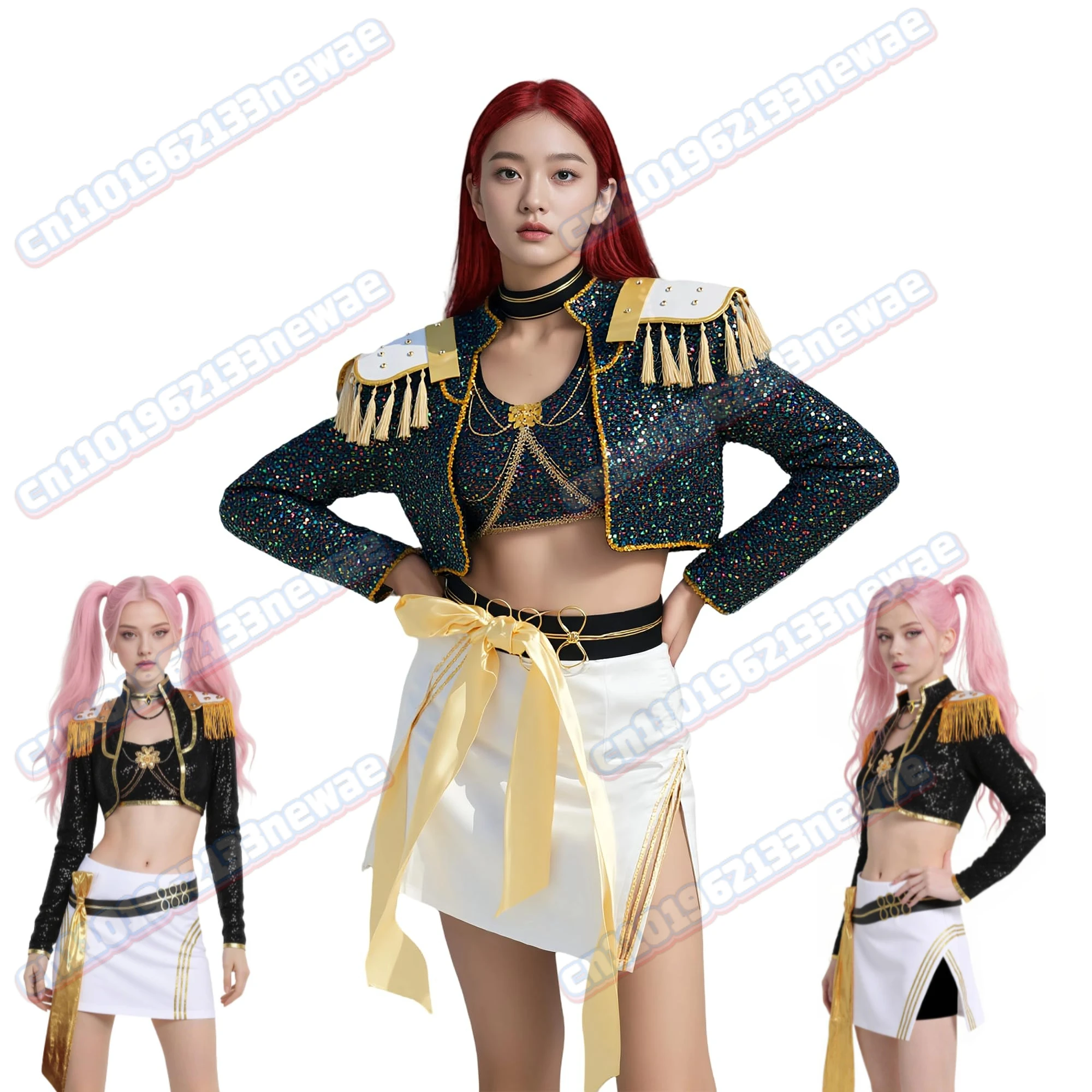 

MINISO hot sale Mira Kop Cosplay Costume Demons Hunter Disguise Woman Boots Girls Halloween Carnival Party Clothing high-quality