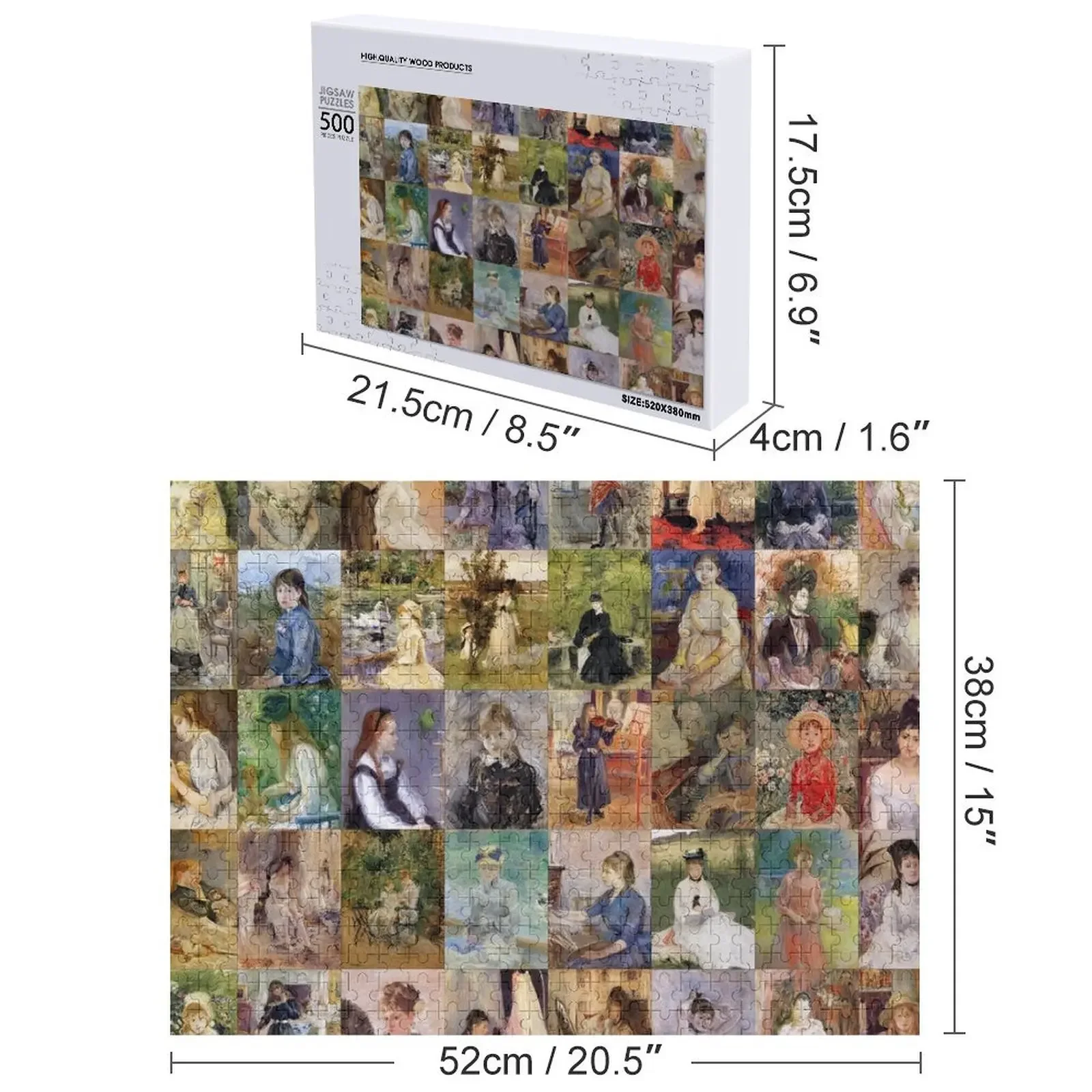 Berthe Morisot Jigsaw Puzzle Game Children Personalized Gift Married Custom With Photo Puzzle