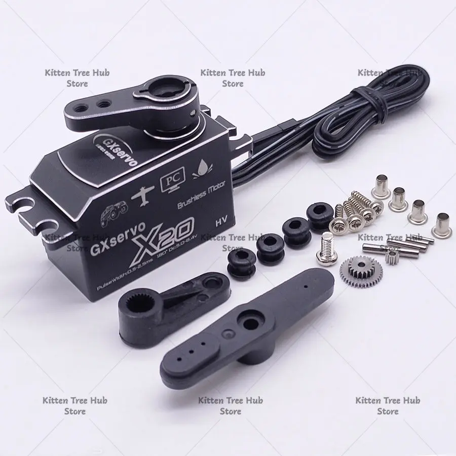 20KG High Torque Brushless Waterproof Servo with All Metal Gears for Fast RC Drift Racing