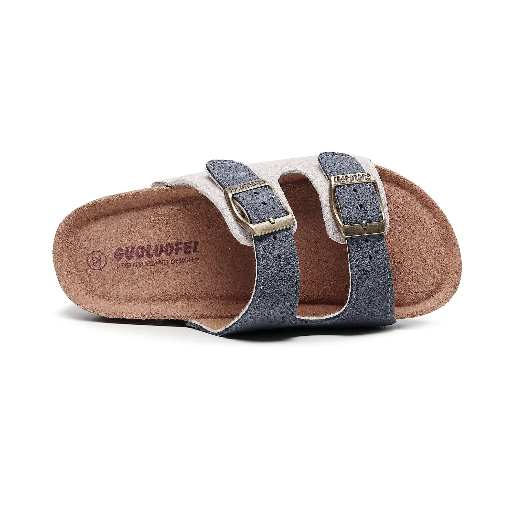 GuoLuoFei-Sandalias de playa para hombre y mujer, chanclas informales de corcho suave, cómodas para el hogar, zapatos de exterior, novedad de verano