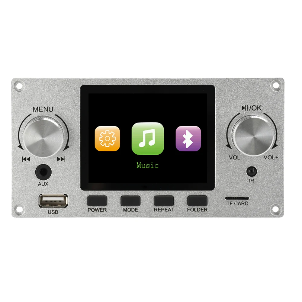 MP3 Decoder Board Bluetooth V5.3 + BR + EDR TFT lossless I2S digitale Audio Speler DIY MP3 Speler Auto FM Radio Module TF USB