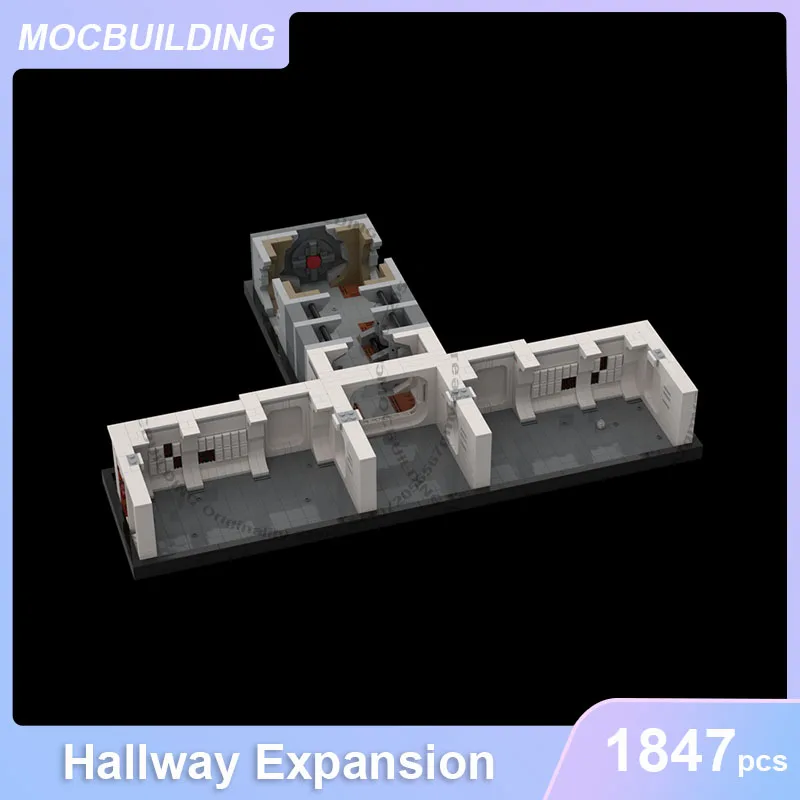 MOC Building Blocks Hallway Expansion Diorama DIY Assemble Bricks Display Model Collection Architecture Xmas Toys Gifts 1847PCS