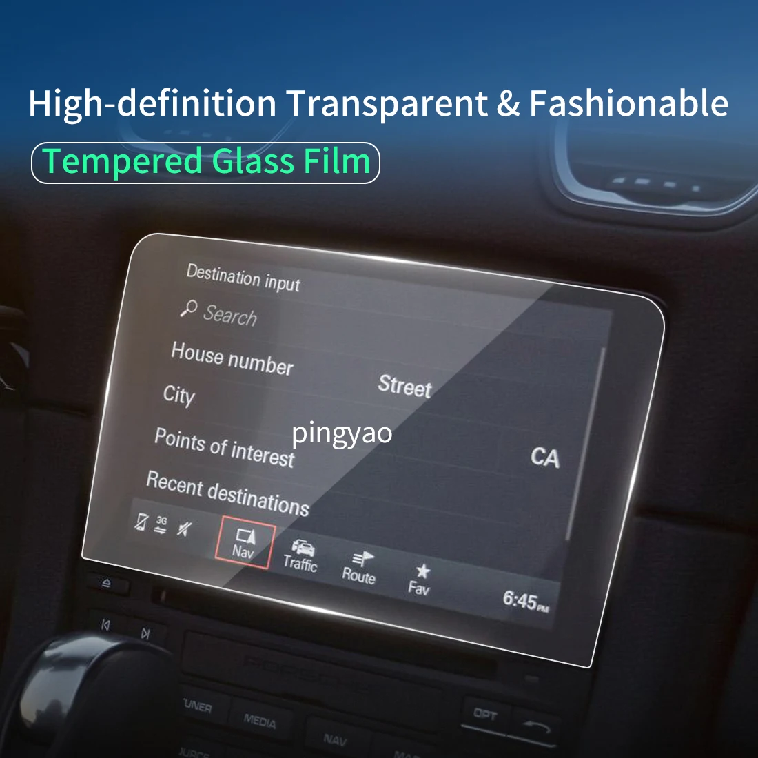 For Porsche 718 2023 Touch Screen Protector Display Tempered Glass Protective Film Carplay Car Vehicle Exterior Accessories