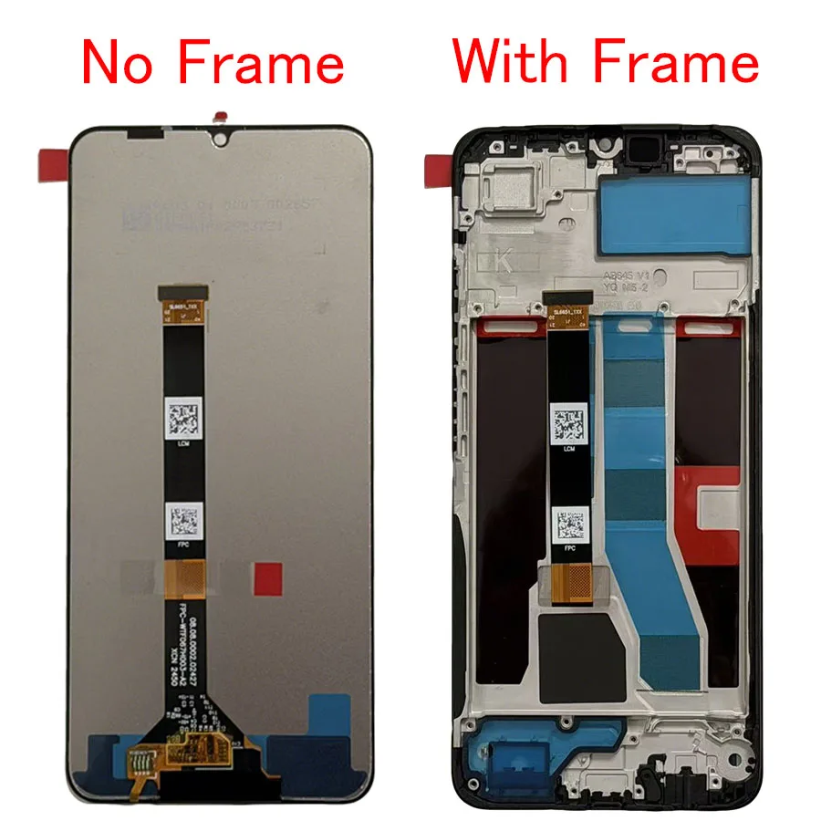 

6.74‘‘For Realme Note 50 LCD Display Touch Panel Digitizer AAssembly With Frame Display Replacement For Realme Note 50 RMX3834