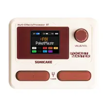 SONICAKE Pocket Master In Brasil English Version Guitar Bass Amp 100+ Multi-Effects Pedal APP Control Built-in Battery QME-10