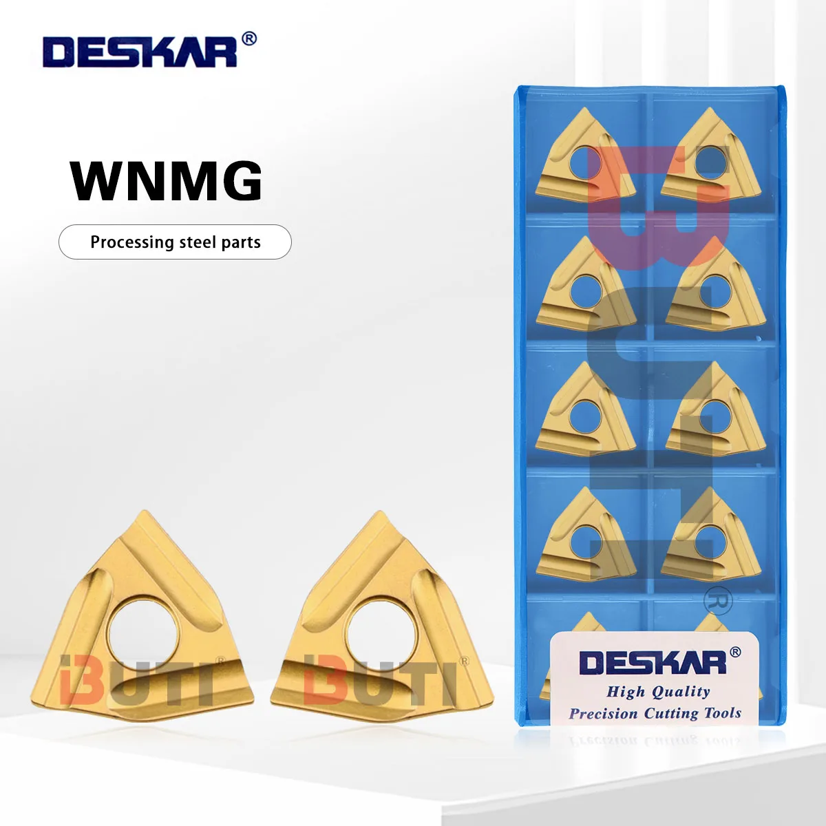 

DESKAR 100% Original WNMG080404R-S WNMG080404L-S WNMG080408R-S WNMG080408L-S LF9018 Numerical Control Lathe Turning Blade Tools