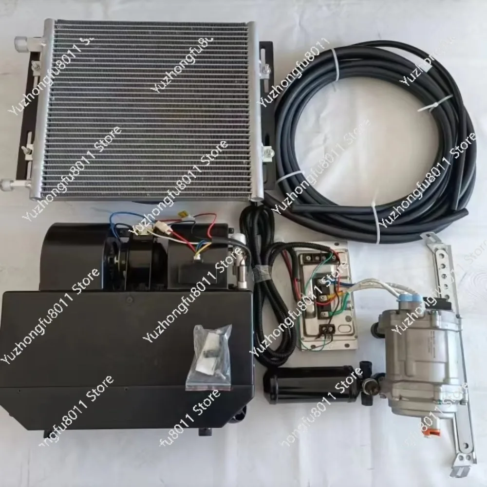 

24v 12 Volt Electric Mini Split Truck Sleeper Ac Kit Car air Conditioner Parking Coole