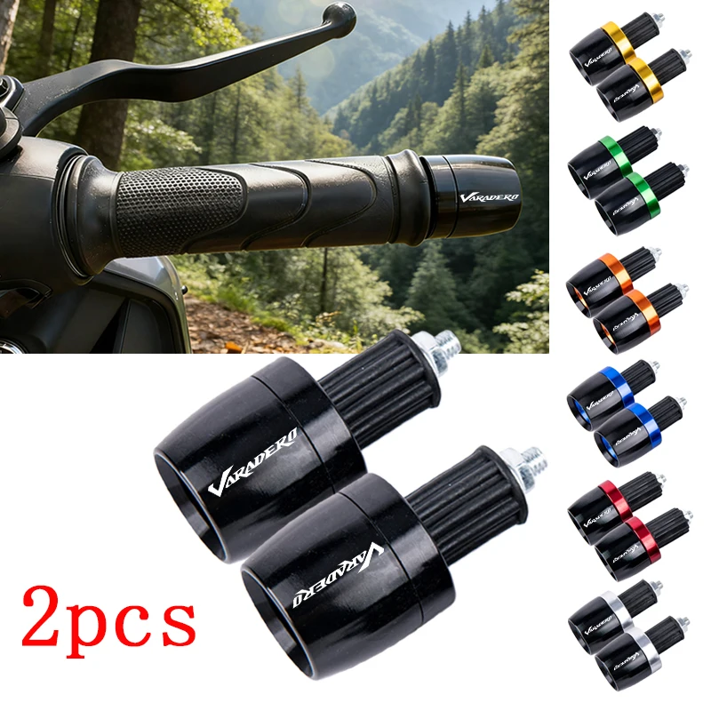 

7/8"22MM Motorcycle Handlebar Grips Handle Bar Cap End Plugs For Honda varadero XL1000 XL 1000 varadero 1000 125 Accessories