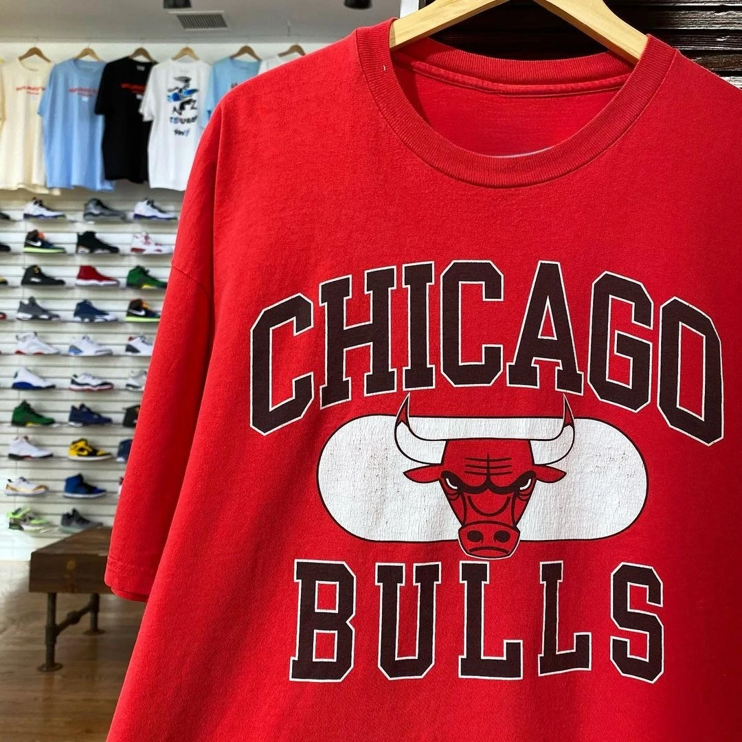 

Летний высококачественный тренд Chicago American Retro Basketball с буквенным принтом, мужской и женский одинаковый хлопковый топ с половиной рукавов