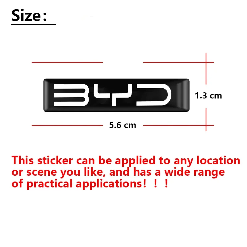 2/4/10Pcs 3D Car Badge Decorative Stickers For BYD Atto 3 E6 Tang F3 Plus Song Max Qing Yuan I3 S7 G3 M6 L3 D1 S6 F0 E5 E2 E1 E3