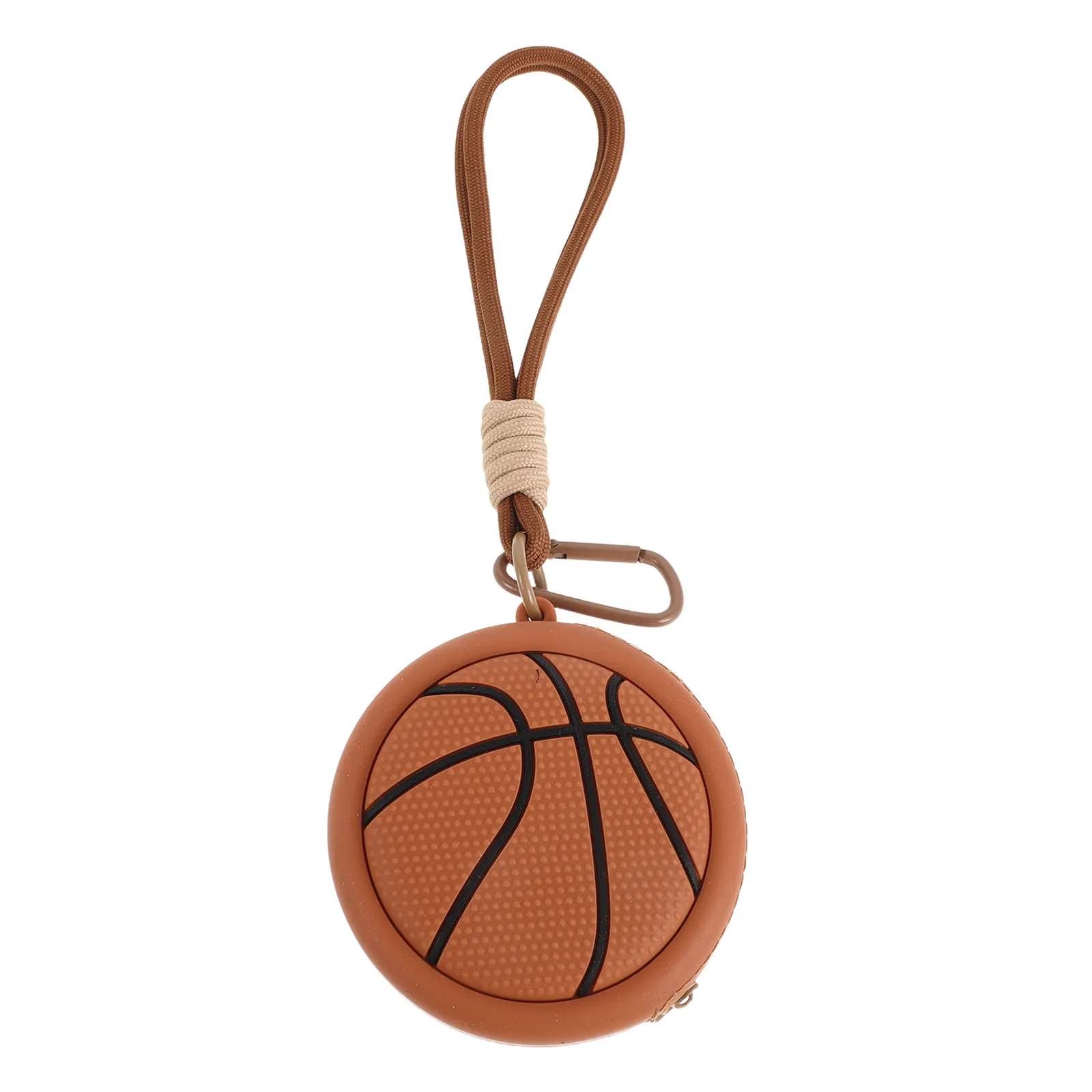 Basketball Sports Earphone Case Portable Coin Pouch Organizer Bag Charm Keychain Wallet for Boys Girls Basketball Party Favor