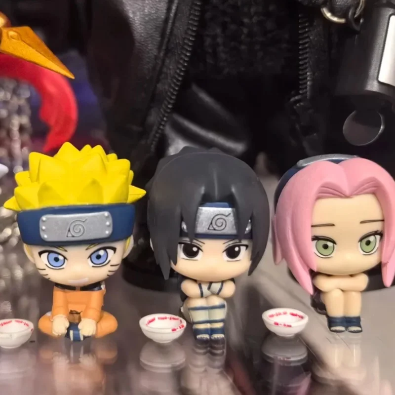 

Genuine Shippuden Waiting For Ichira Ramen Figure Kakashi Sasuke Figurine Sitting Posture Ornament Collectible Toy Gachapon Gift