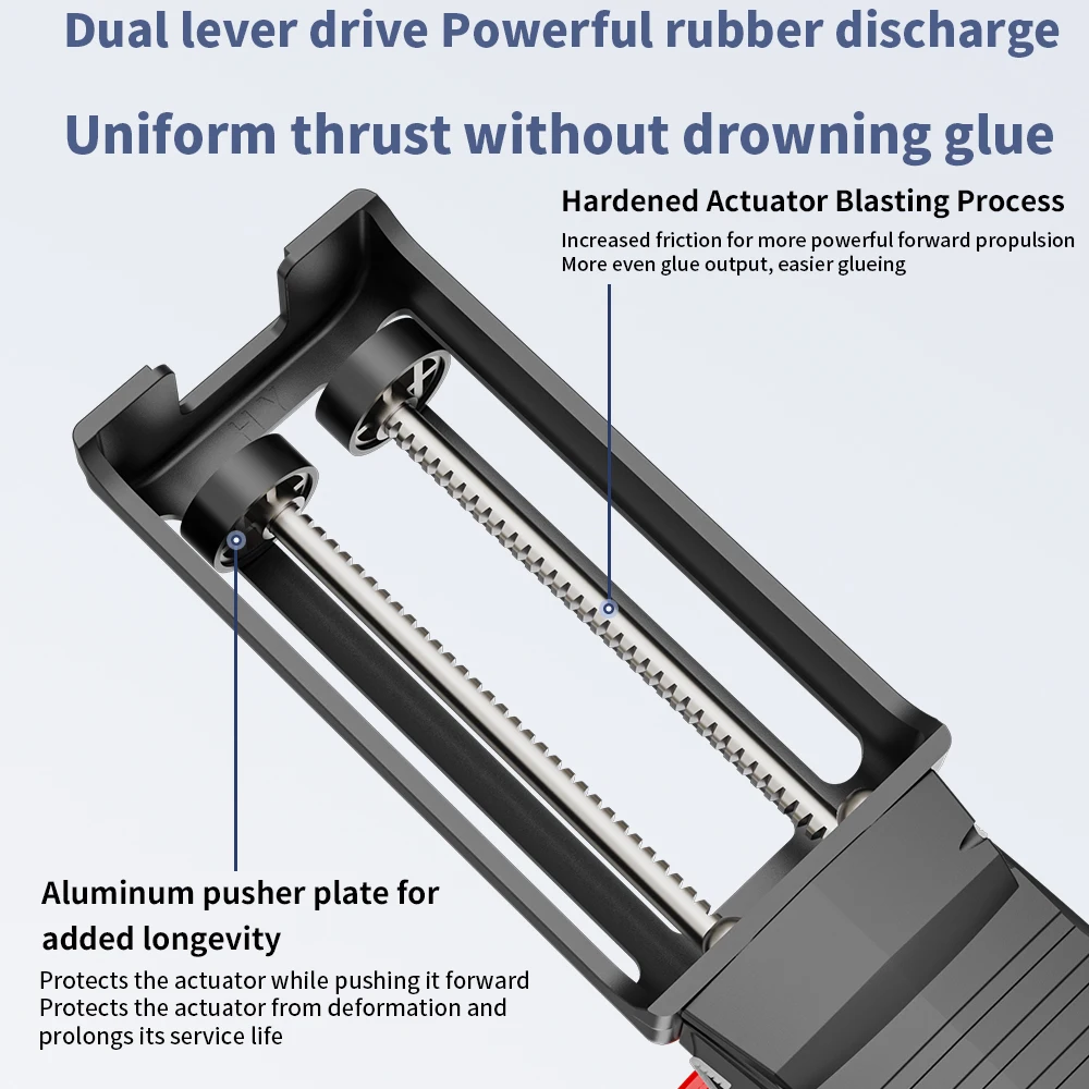 Electric Cordless Power Caulking Gun Double Cartridge Adhesive Epoxy Dual Component Automatic For Efficient Caulking